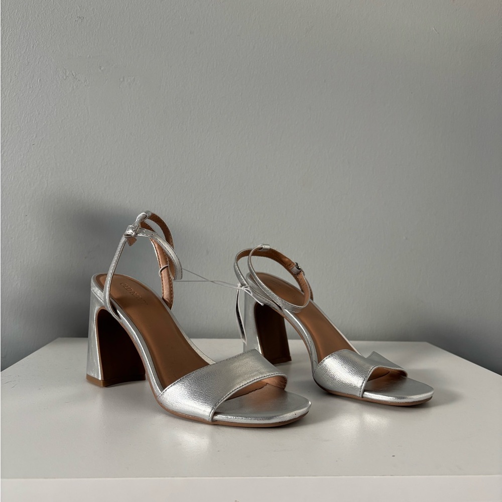 Old Navy Silver Block Heels